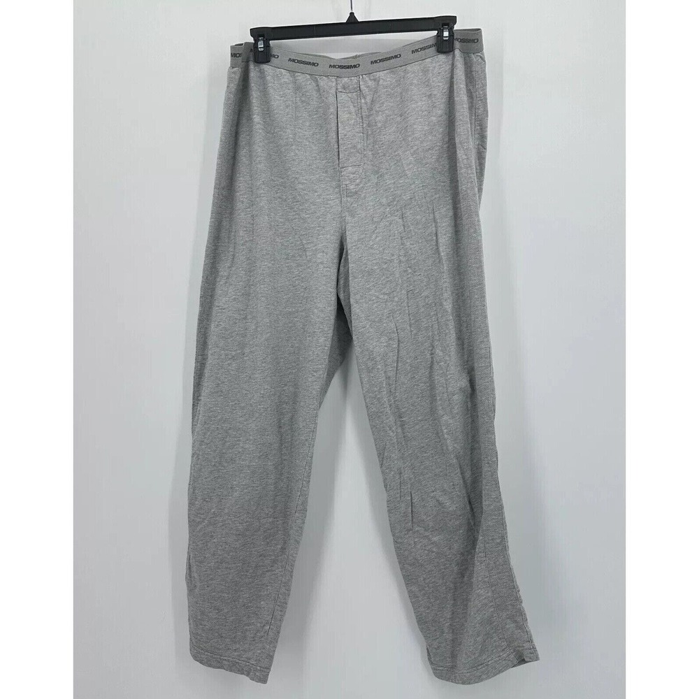 Vtg Mossimo Sleep Pants Lounge Mens XL Y2K Front Button Gray Trendy Streetwear